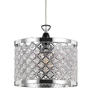 Modern Sparkly Ceiling Pendant Light Shade with Clear Beads