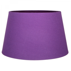 Traditional 30cm Purple Linen Fabric Drum Table/Pendant Shade 60w Maximum