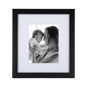 Classic Designer Mat Black MDF 5x7 Picture Frame for Free Standing or Wall Hung
