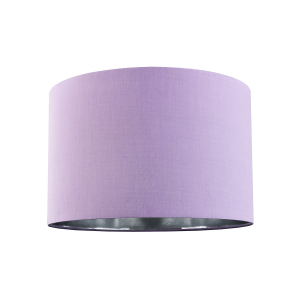 Contemporary Lilac Cotton 10" Table/Pendant Lampshade with Shiny Silver Inner