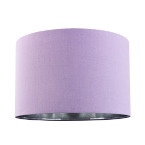 Contemporary Lilac Cotton 10" Table/Pendant Lampshade with Shiny Silver Inner