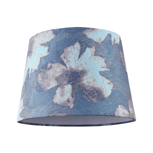 Duck Egg and Blue Floral Drum Lamp Shade with Cotton Inner Lining