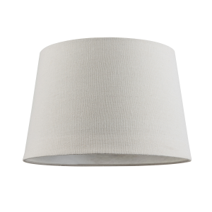 Contemporary Light Cream Linen Fabric Drum Lampshade with Cotton Inner