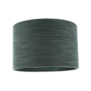 Designer Bobbled and Textured Linen Lamp Shade in Dark Emerald Green