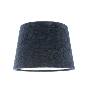 Thick Lined Textured Midnight Blue Velvet Lamp Shade with Satin Inner