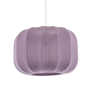 Modern Pendant Lamp Shade with Soft Elasticated Fabric Lilac Covering