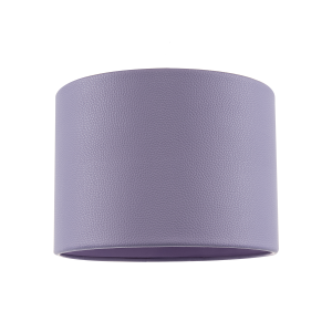 Classic Soft Lilac Faux Leather Lamp Shade with Inner Cotton Lining