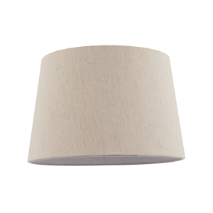 Light Beige Natural Linen Fabric Lamp Shade with White Cotton Lining