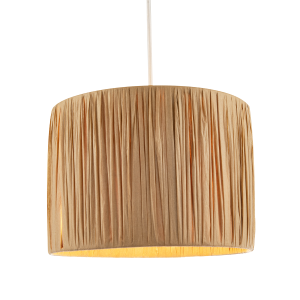 Classic and Vintage Brown Folded and Tapered Paper Pendant Lamp Shade