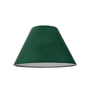 Traditional 8 Inch Forest Green Cotton Fabric Coolie Lamp Shade