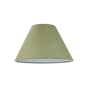Traditional 8 Inch Olive Green Cotton Fabric Coolie Lamp Shade