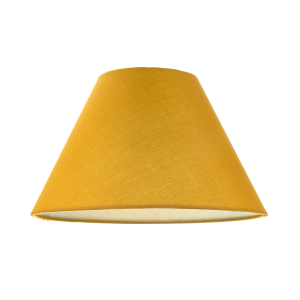 10 Inch Mustard Ochre Cotton Coolie Shade for Table Lamp or Pendant