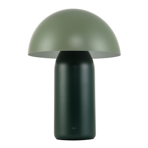 Modern Rechargeable Mushroom Lamp in Two Tone Green with Touch Button