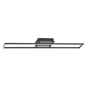 Brushed Black LED Ceiling Strip Light Fitting - Ideal for Kitchens
