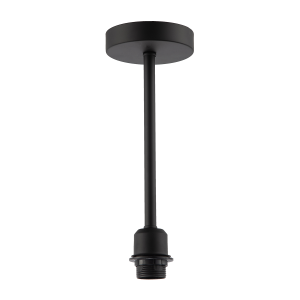 Classic Matte Black Ceiling Light Fixture to Showcase Lamp Shades