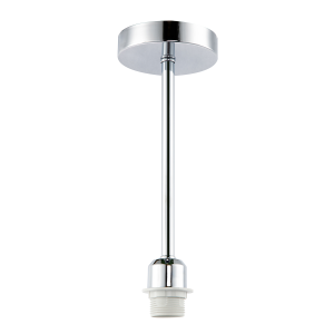 Classic Polished Chrome Ceiling Light Fixture to Showcase Lamp Shades