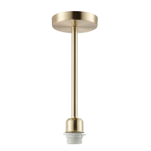 Classic Satin Gold Ceiling Light Fixture to Showcase Lamp Shades