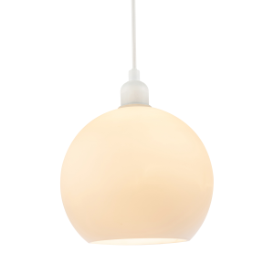 Simple and Classic Opal White 20cm Glass Ball Pendant Lighting Shade