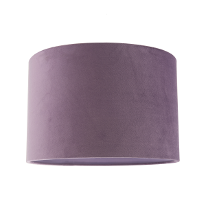 Soft Velvet Dark Lilac Fabric Round Lamp Shade for Table or Pendant