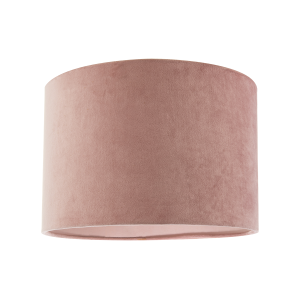 Soft Velvet Blush Pink Fabric Round Lamp Shade for Table or Pendant