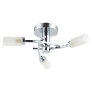 Modern Sensor Bathroom Ceiling Light in Chrome with Multi Functions