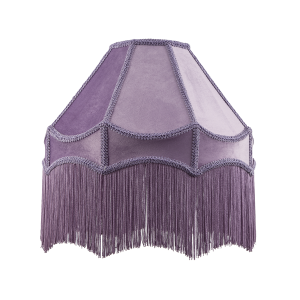 Traditional Victorian Empire 40cm Lamp Shade in Lilac with Tassels