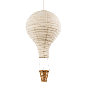 Modern Hot Air Balloon Oatmeal Linen Easy Fit Pendant Lighting Shade