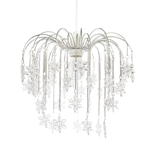 Modern Waterfall Pendant Light Shade with Star Shaped Acrylic Icicles