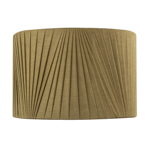 Modern Olive Green Faux Silk Fabric Organza Tapered Drum Lamp Shade