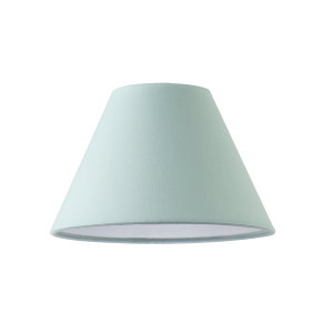 Traditional 8 Inch Duck Egg Blue Cotton Fabric Coolie Lamp Shade