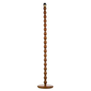 Classic Mahogany Wooden Classic Floor Light Base with Ball Pole Design
