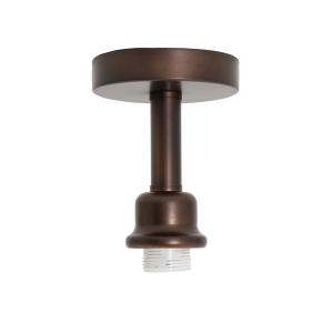 Contemporary Designer Short Semi Flush Matt Bronze Ceiling Rose