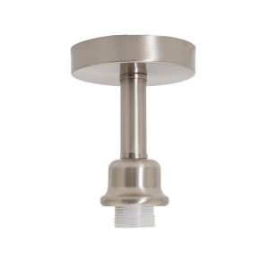 Contemporary Designer Short Semi Flush Satin Nickel Ceiling Rose