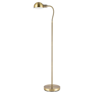 Traditional Antique Brass Task Reading Floor Lamp with Adjustable Head