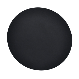 Modern Circular Halo LED Wall Lighting Fitting in Matte Sand Black