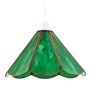 Classic Green Toned Tiffany Glass Easy Fit Pendant Lighting Shade