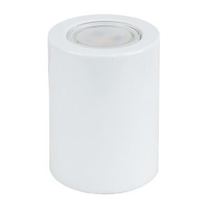 Cylindrical White LED Uplighter with Minimalist Architectural Design