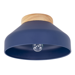 Chic Scandinavian Designed Semi Flush Ceiling Light in Midnight Blue