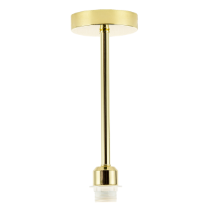 Classic Polished Brass Ceiling Light Fixture to Showcase Lamp Shades