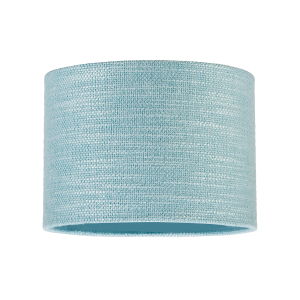 Modern Bobbled and Textured Linen Lamp Shade in Light Duck Egg Blue
