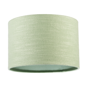 Designer Bobbled and Textured Linen Lamp Shade in Emerald Mint Green