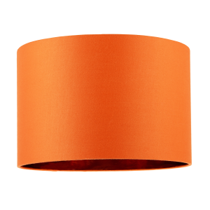 Contemporary Vivid Orange Cotton 12" Table Base or Pendant Lamp Shade