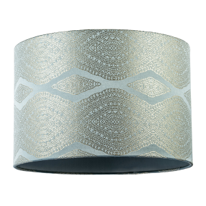 Sophisticated Duck Egg Lamp Shade with Intricate Geometric Pattern