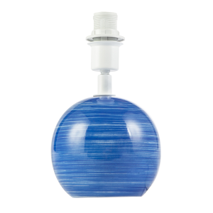 Blue and White Ceramic Gloss Table Lamp Base with Tiltable Lamp Holder
