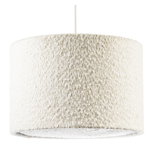 Luxuriously Textured Boucle Lamb Wool Fabric Pendant Lighting Shade