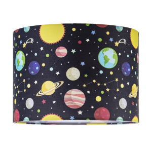 Outer Space Lamp Shade with Colourful Planets Stars and Constellations