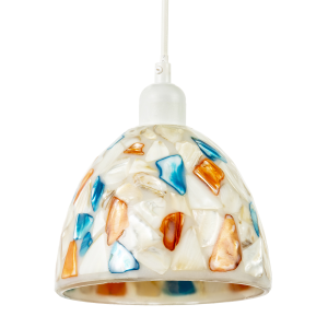 Mother of Pearl Style Mosaic Glass Pendant Ceiling Lighting Shade