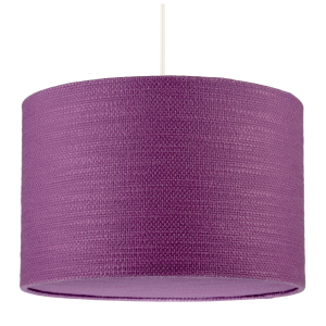 Modern Purple Wine Textured Linen Pendant Light Shade with Diffuser