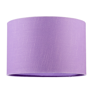 Modern Designer Lavender Oil Textured Linen Fabric Circular Lamp Shade