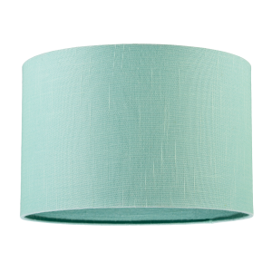Designer Emerald Bay Green Textured Linen Fabric Circular Lamp Shade